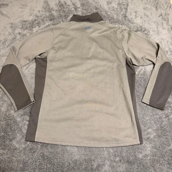 Snake Eyes Golf Pullover Mens Lg Gray 1/4 Zip Long Sleeve Performance Shirt NWT - Picture 2 of 7